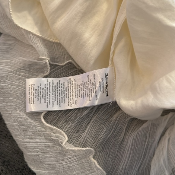 Zadig & Voltaire Rhuya Deluxe embroidered dress white size M - Picture 9 of 9